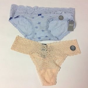 Pack of 2 New Aerie Women's Panties Boybrief Sz S